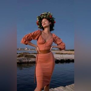 Fitted maxi dress🩷